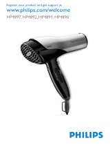 Philips hp 4892 salon pro ac professional Ohjekirja