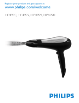 Philips Hairdyer HP4990 Ohjekirja