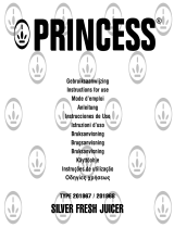 Princess Silver Fresh Juicer Käyttö ohjeet