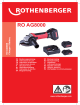 Rothenberger Angle grinder RO AG 8000 Ohjekirja