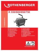Rothenberger Drain cleaning machine R750 Ohjekirja