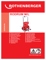 Rothenberger Drain cleaning machine RODRUM M Ohjekirja