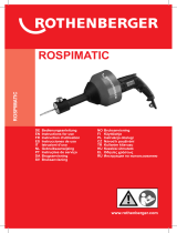 Rothenberger Drain cleaning machine ROSPIMATIC set Ohjekirja