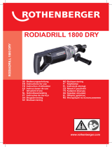 Rothenberger Dry drill motor RODIADRILL 1800 DRY Ohjekirja