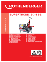 Rothenberger Electric threading machine SUPERTRONIC 2SE Ohjekirja