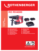Rothenberger Rotary hammer RO RH4000 Ohjekirja
