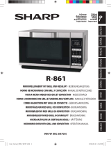 Sharp 900W Combination Flatbed Microwave R861 Ohjekirja