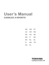 Toshiba Camileo X-Sports Käyttö ohjeet
