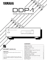 Yamaha DDP-1 Omistajan opas