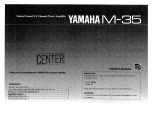 Yamaha M-35 Omistajan opas