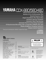 Yamaha 580 Ohjekirja