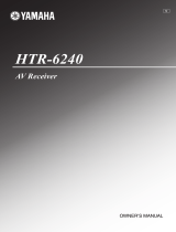 Yamaha 6240 - HTR AV Receiver Omistajan opas