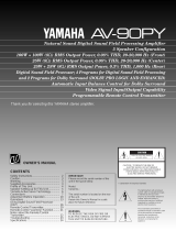 Yamaha AV-90PY Ohjekirja