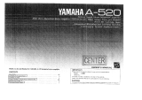Yamaha A-520 Omistajan opas