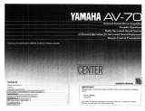 Yamaha AV-70 Omistajan opas