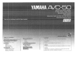 Yamaha AVC-50 Omistajan opas