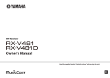 Yamaha RX-V481BL Ohjekirja