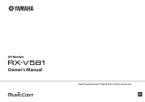 Yamaha RX-V581 Omistajan opas