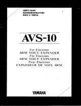 Yamaha AVS-10 Omistajan opas