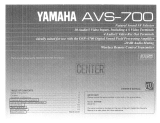 Yamaha AVS-700 Omistajan opas