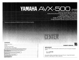 Yamaha AVX-500 Omistajan opas