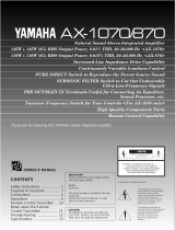 Yamaha AX-1070/870 Ohjekirja