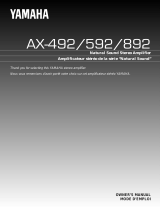 Yamaha AX-492, AX-592, AX-892 Ohjekirja