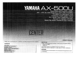 Yamaha AX-500 Omistajan opas