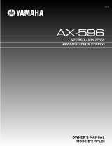 Yamaha AX-596 Ohjekirja