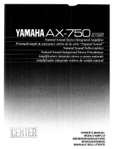 Yamaha AX-750 Omistajan opas