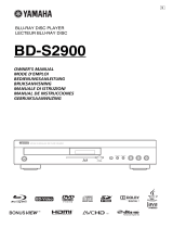 Yamaha BD-S2900 Omistajan opas