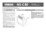 Yamaha NS-C80 Omistajan opas
