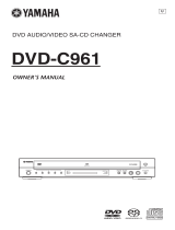Yamaha C961 - DVD Changer Ohjekirja