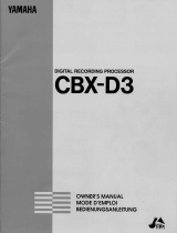 Yamaha CBX-D3 Omistajan opas
