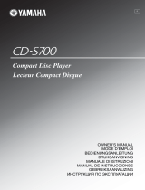 Yamaha CD-S700 Omistajan opas