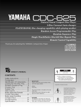 Yamaha CDC-625 Ohjekirja