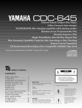 Yamaha CDC-645 Omistajan opas
