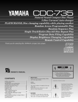 Yamaha CDC-735 Omistajan opas