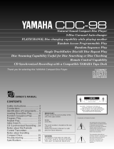 Yamaha CDC-98 Ohjekirja