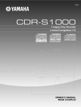 Yamaha CDR-S1000 Ohjekirja