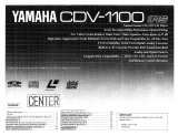Yamaha CDV-1100 Omistajan opas