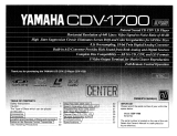 Yamaha CDV-1700 Omistajan opas