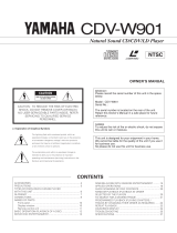 Yamaha CDV-W901 Omistajan opas