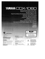 Yamaha CDX-1060 Omistajan opas