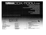 Yamaha CDX1100U Omistajan opas