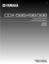 Yamaha CDX-596 Omistajan opas