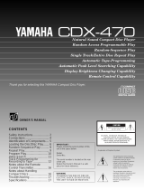 Yamaha CDX-470 Ohjekirja