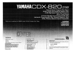 Yamaha CDX-820 Omistajan opas