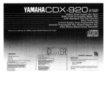 Yamaha CDX-920 Omistajan opas