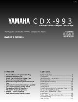 Yamaha CDX-993 Ohjekirja